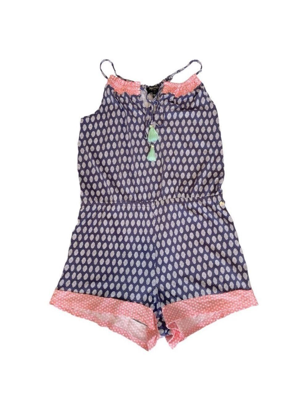 NWT Juicy Couture Black Label Sleep Romper Size Medium - Picture 1 of 7